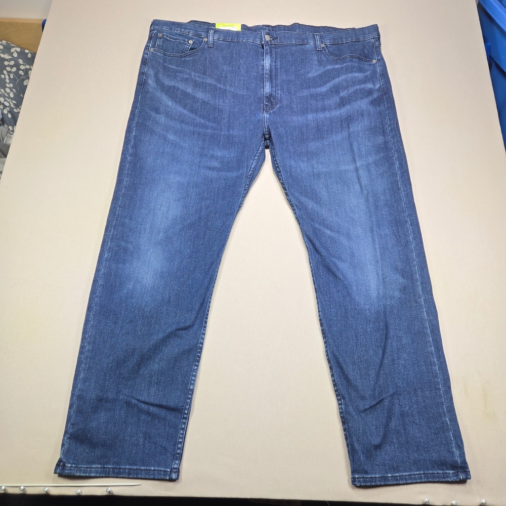 Levi's Jeans 502 Taper Flex‎ Stretch Medium Wash Blue Mens 48x34